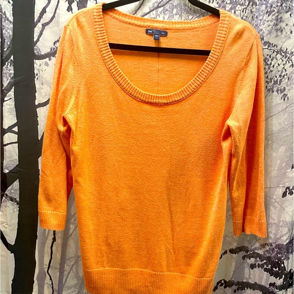 Women’s coral Gap sweater 3/4 length sleeve light weight - Picture 1 of 4